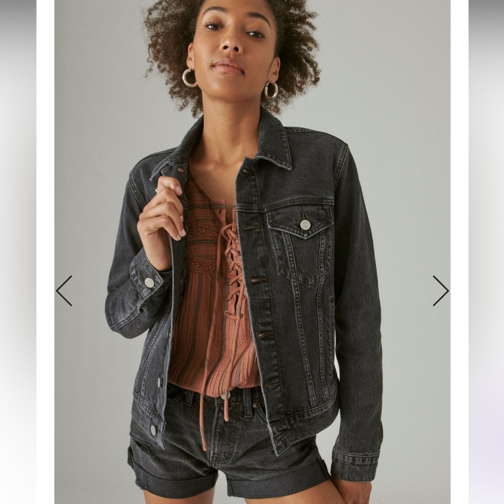 Lucky Brand Black Jean Jacket